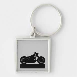 Porte-clés moto noir