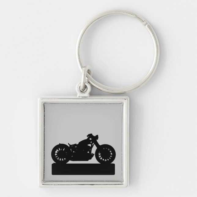 Porte-clés moto noir (Devant)