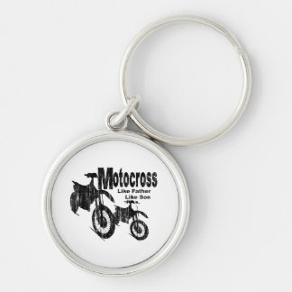 Porte-clés Motocross père/fils