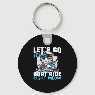 Porte-clés Motor boats cat captain speed boat owner cats