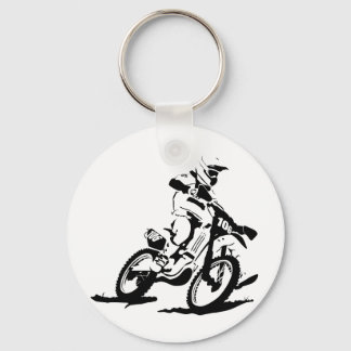Porte-clés Motorcross simple vélo et cavalier