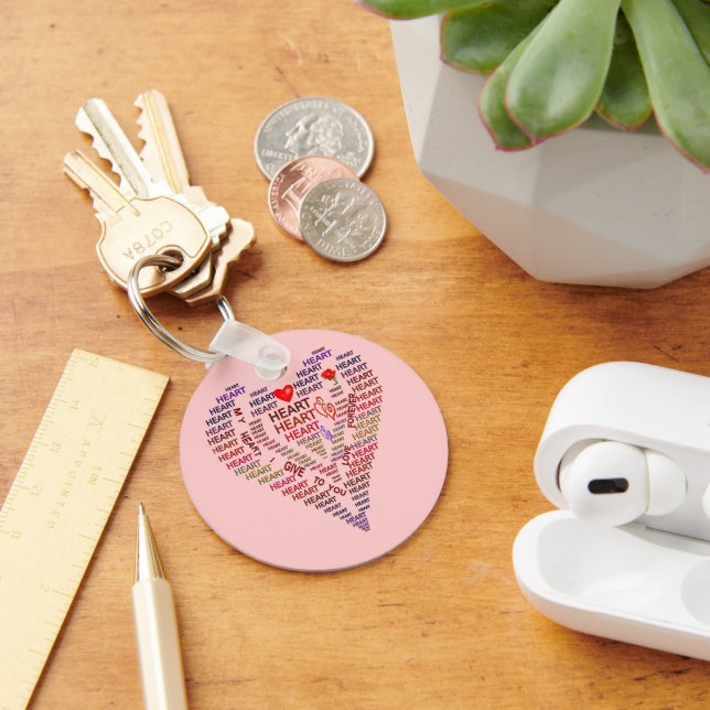 Porte-clés Mots du coeur (Bureau)