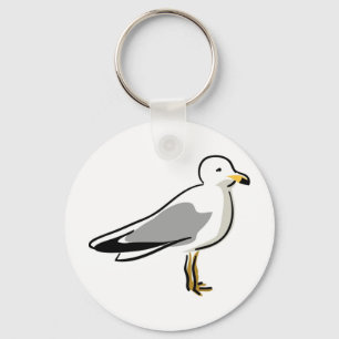 Porte-clés Mouette Abstraite