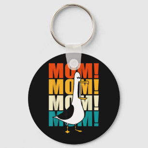 Porte-clés Mouette Rétro Vintage Vie de Maman Drôle Amateur d