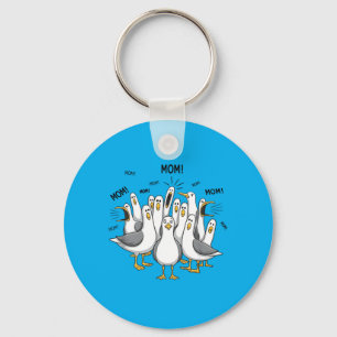 Porte-clés Mouettes Drôles Maman Fête Des Mères Humour Maman