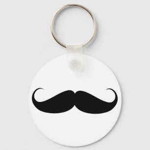 Porte-clés moustache symbole vintage drôle moustache