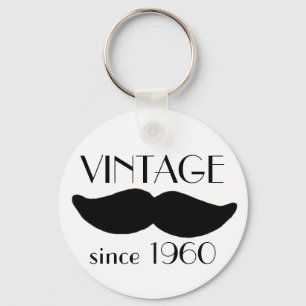 Porte-clés Moustache vintage