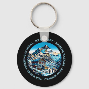 Porte-clés Mt Everest Namche Bazaar Maison de Thé Randonnée N