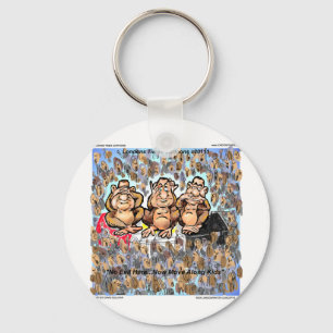 Porte-clés Mubarek Sees No Evil Objets à collectionner Cadeau