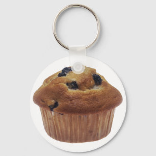 Porte-clés Muffin aux bleuets