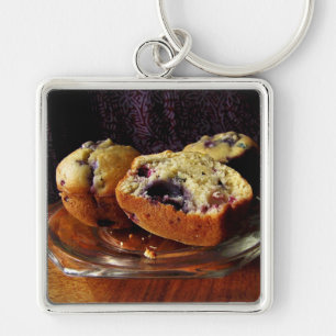 Porte-clés Muffins aux bleuets