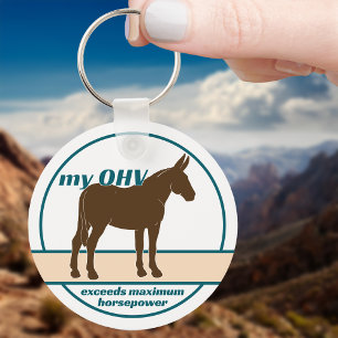 Porte-clés Mule Power OHV Maximum Horsepower Porte - clé méta