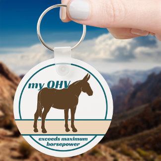 Porte-clés Mule Power OHV Maximum Horsepower Porte - clé méta
