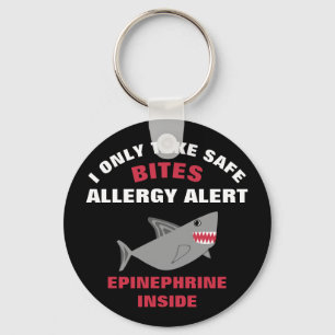 Porte-clés Multiple Food Allergy Shark Kids Personalized