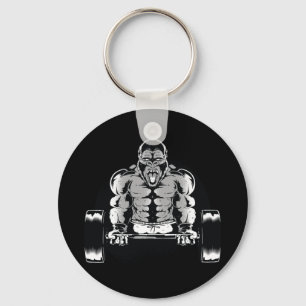 Porte-clés Muscles de pompes à gorilles fortes