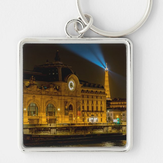 Porte-clés Musée d'Orsay à Paris la nuit (Devant)