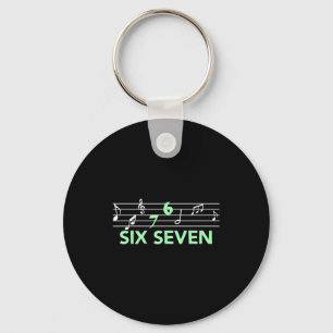 Porte-clés Musical drôle 67 Musique Mème Argot Six Sept Musiq
