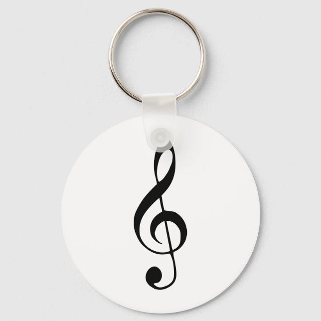 Porte-clés musique à clé violon (Recto)