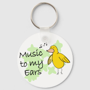 Porte-clés Musique à mon porte - clé d'oreilles