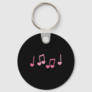 Porte-clés Musique Cœur Note De Musique Drôle Musicien Enfant
