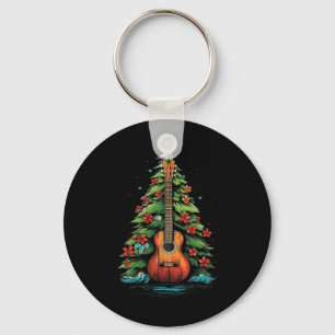 Porte-clés Musique de Noël Ukulele Tee - shirts graphiques po