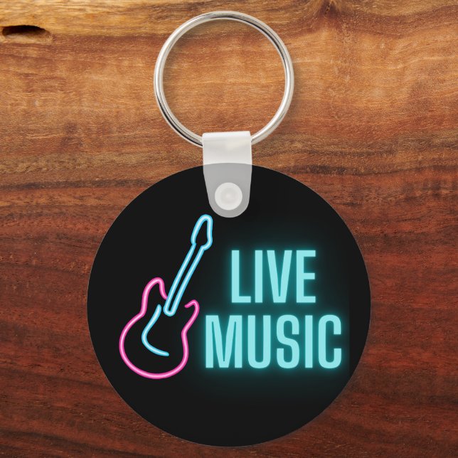 Porte-clés Musique en direct Neon Guitare (Verso)