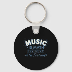 Porte-clés Musique Mathématiques Avec Sentiments Citation De