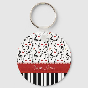Porte-clés Musique personnalisée Note Piano Porte - clé