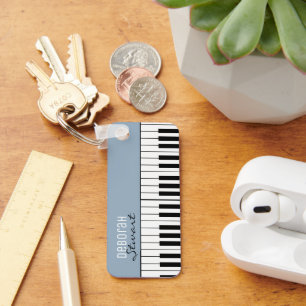 Porte-clés Musique Piano Keys enseignant élégant Dusty Blue