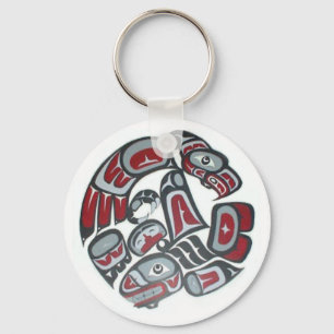 Porte-clés Musique Totem tribal amérindien