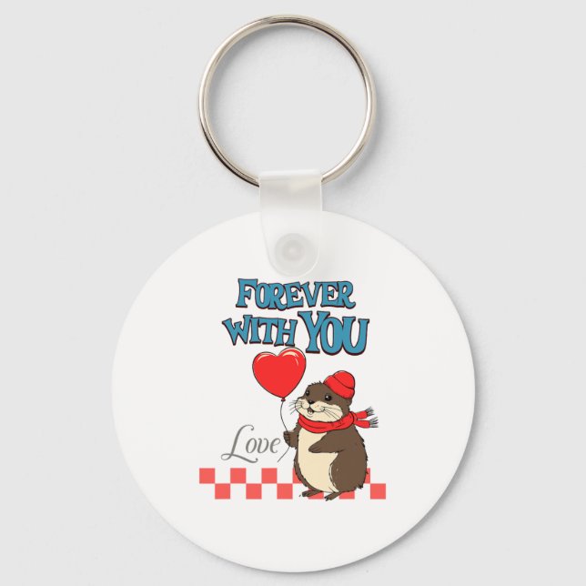 Porte-clés Muskrat Love Forever With You  (Recto)