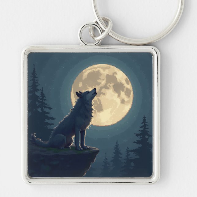 Porte-clés Must-Have! Moonlight Wolf Keychain Full of Emotion (Devant)