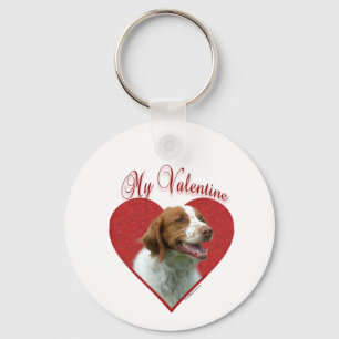 Porte-clés My Brittany Spaniel Valentine