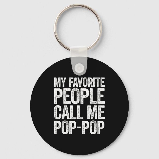 Porte-clés My Favorite People Call Me P-p Shirt Men Fathers D (Recto)