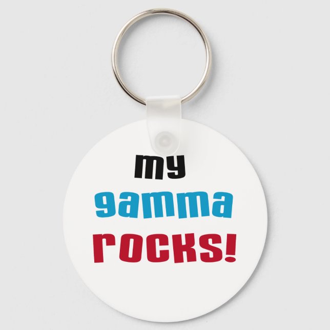 Porte-clés My Gamma Rocks T-shirts et cadeaux (Recto)