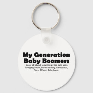 Porte-clés My Generation Baby Boomers Retro Quote