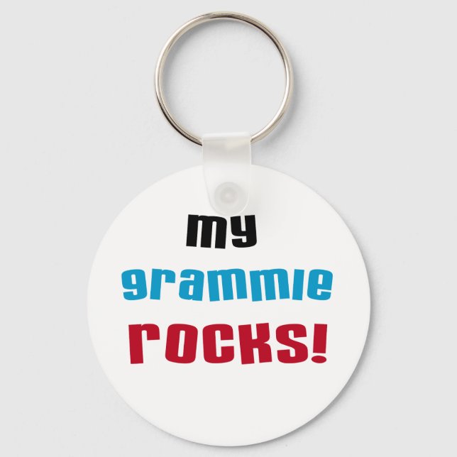 Porte-clés My Grammie Rocks T-shirts et cadeaux (Recto)