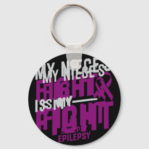 Porte-clés My Niece's Fight is My Fight Epilepsy Awareness