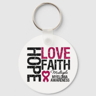 Porte-clés Myeloma multiple Hope Love Faith