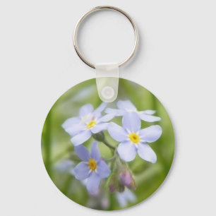 Porte-clés Myosotis des marais bleus rêveurs