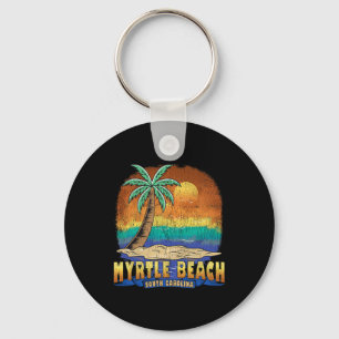 Porte-clés Myrtle Beach Caroline du Sud Vintage désorganisé S