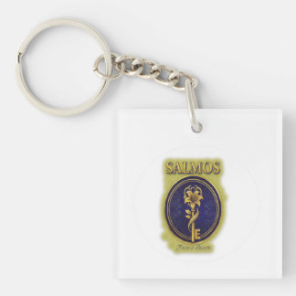 Porte-clés Mystic Golden Key & Bloom: Elegant Logo Design