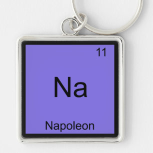 Porte-clés Na - Napoléon Funny Chimie Élément Symbole Tee