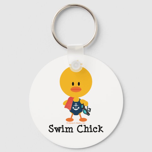 Porte-clés Nager Chick (Recto)