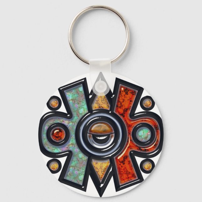 Porte-clés Nahui Ollin (Recto)