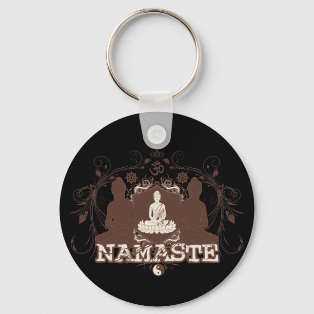 Porte-clés Namaste Bouddha (Recto)