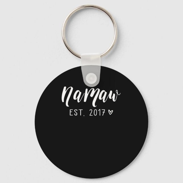 Porte-clés Namaw EST.2017 Meilleur cadeau personnalisé de gra (Recto)