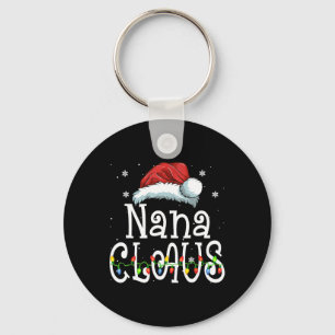 Porte-clés Nana Claus Pajama de Noël Famille Correspondant No