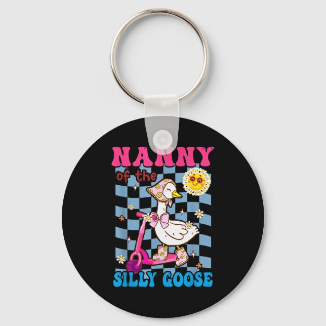 Porte-clés Nanny Of The Silly Goose First Birthday Family Mat (Recto)