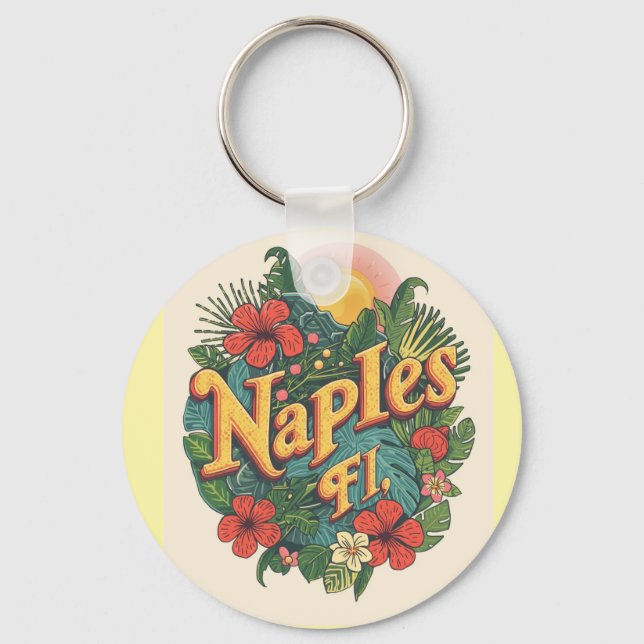 Porte-clés Naples florida rêve  (Recto)